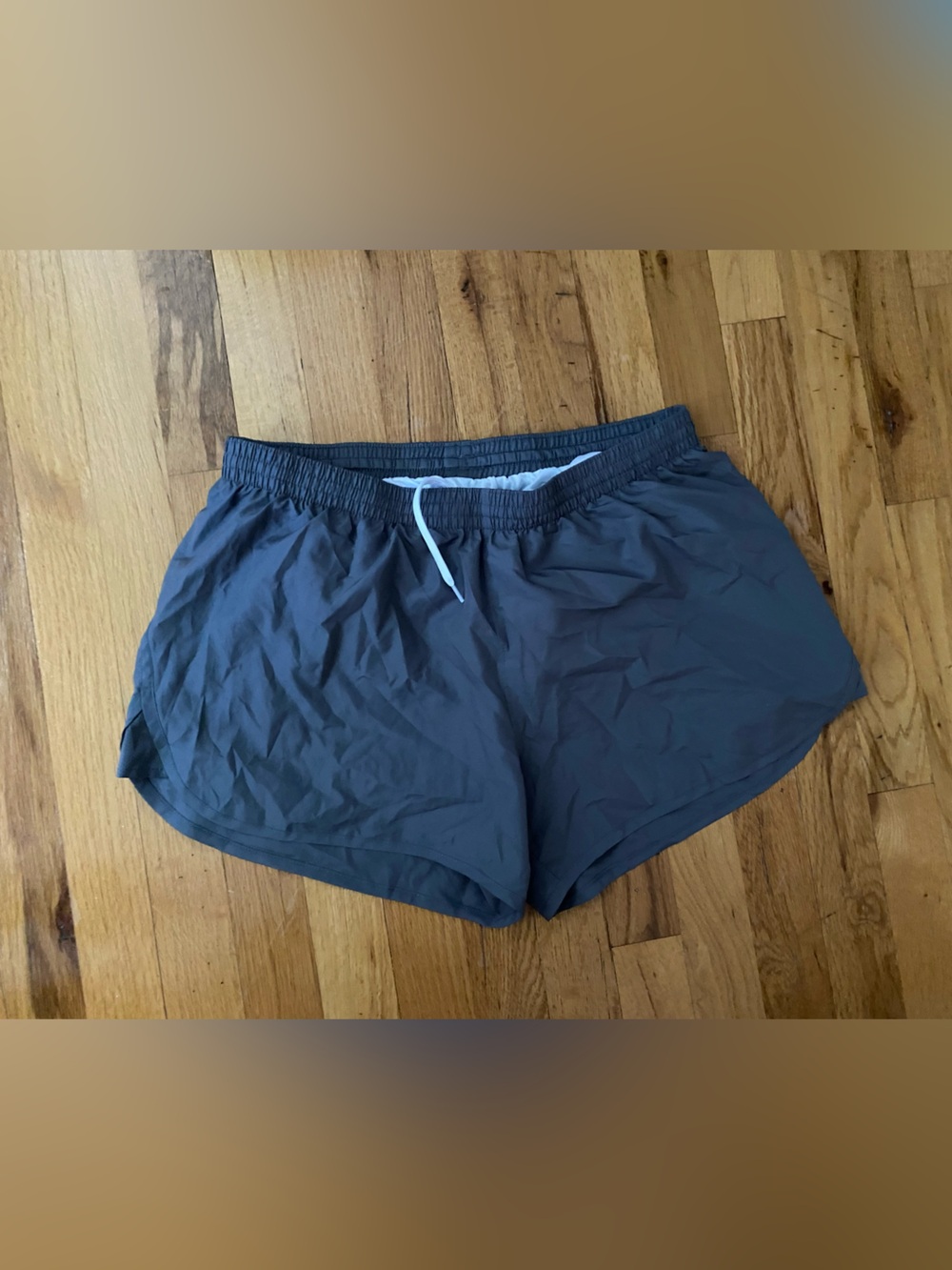 Under Armour Women's Charcoal Gray Athletic Shorts with Drawstring